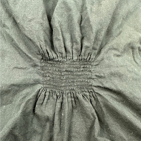 FREE PEOPLE: Misty Meadows Black Embroidered Boho Festival Mini Dress -Size 12 - Picture 9 of 11